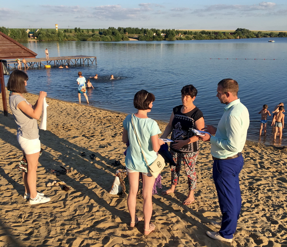 Проведен рейд в месте массового пляжного отдыха населения на водоёме Каменского района области