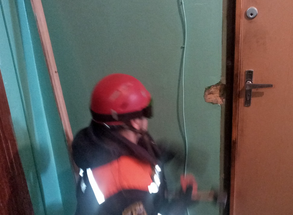 Спасатели ГУ ППСЦ выехали на ул.Луначарского по вызову