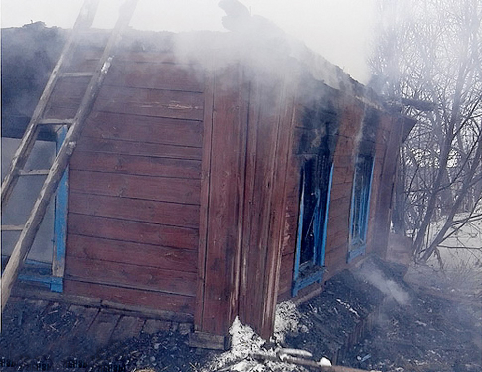  Спасатели ГУ ППСЦ приняли участие в тушении пожара на ул. Мереняшева