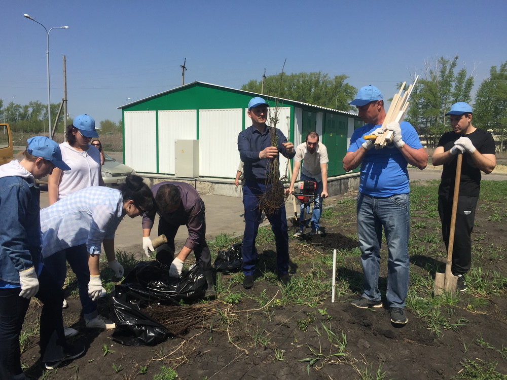 Ко Дню Победы в микрорайоне «Заря» прошла акция «ПРОФСОЮЗЫ - ЗА ЧИСТЫЙ ГОРОД!»