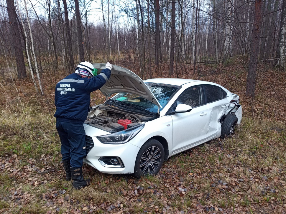 Спасатели ГУ ППСЦ приняли участие в ликвидации ДТП