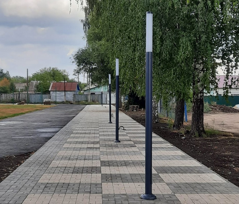 В рабочем поселке Башмаково реализован проект благоустройства стадиона «Спартак» 