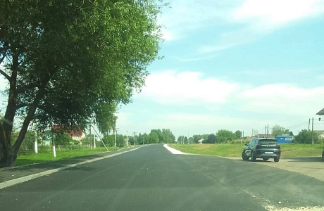 В Иссе завершены работы по благоустройству пешеходных коммуникаций на улице Огарева