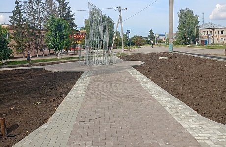 В Малой Сердобе продолжается второй этап благоустройства парковой зоны